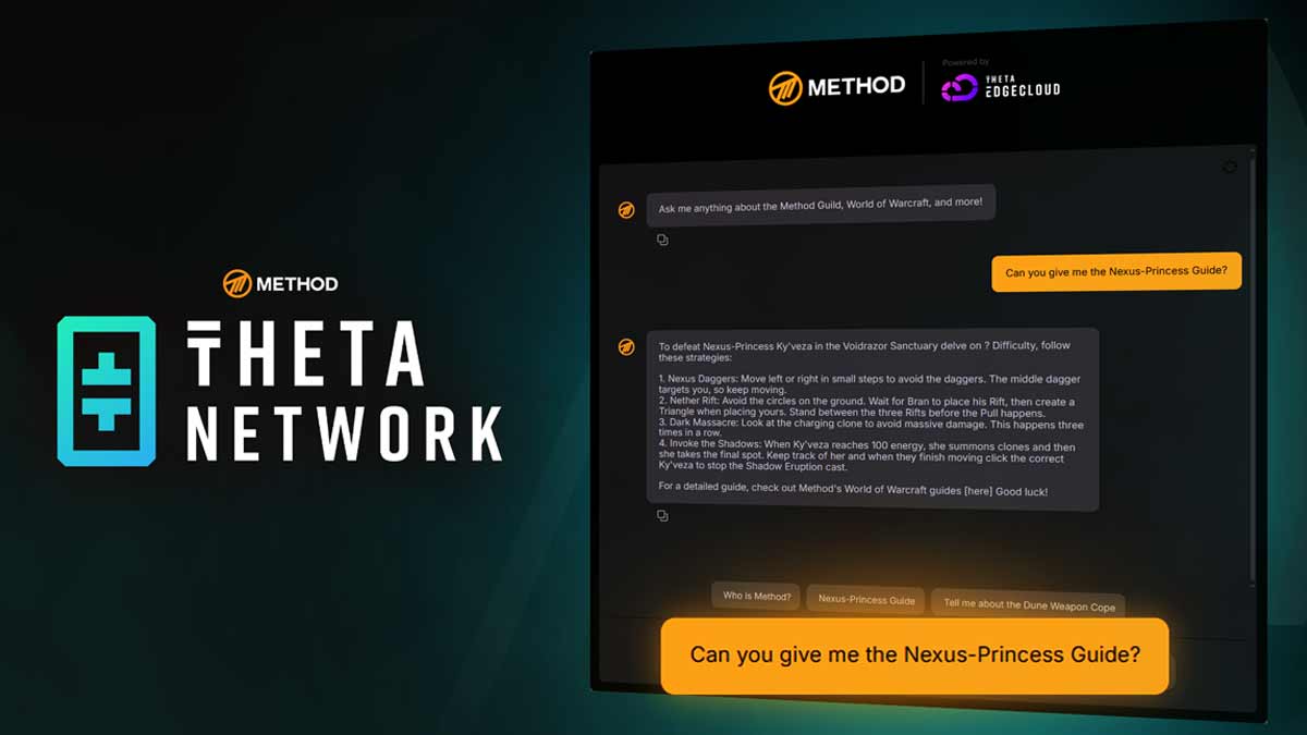 Method team up with Theta Labs to launch Chatbot Agent for Method.gg!