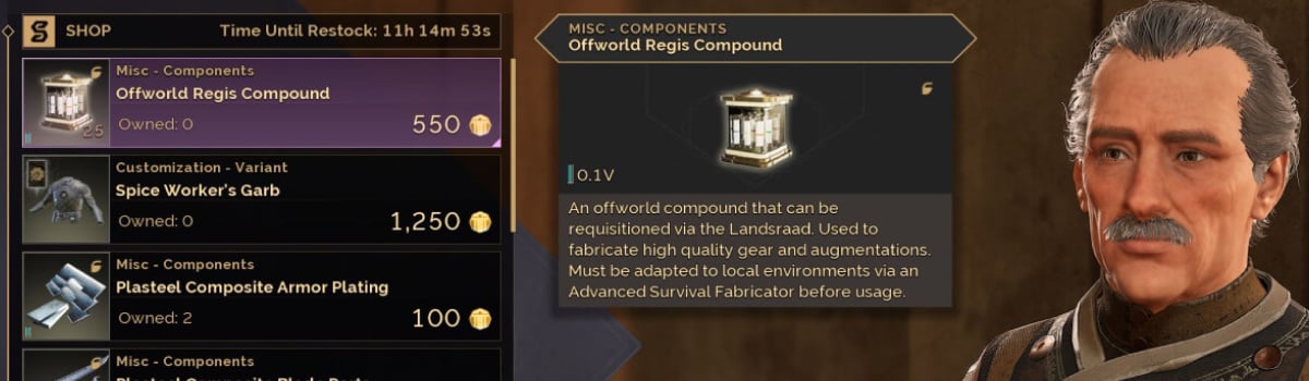 How To Get Offworld Regis Compound and Regis Components in Dune Awakening