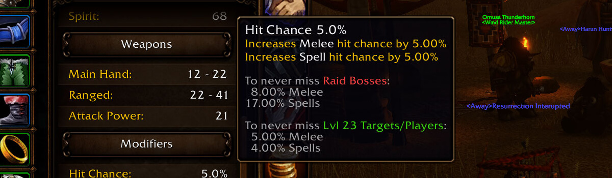 How Does Hit Chance Work in WoW Forever? How To Cap Your Hit Chance
