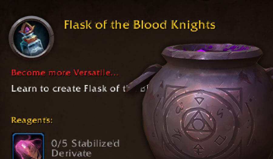 How to Unlock the Flask of the Blood Knights Recipe