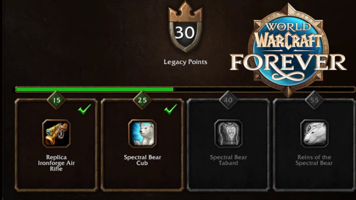 The Fastest Way to Get Legacy Points in WoW Forever