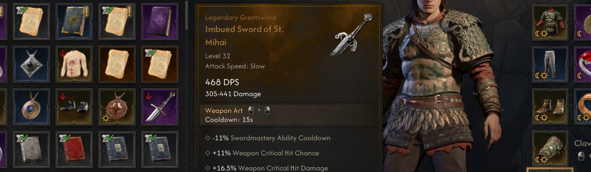 The Best Weapons in The Blood Of Dawnwalker (Legendary Weapons)