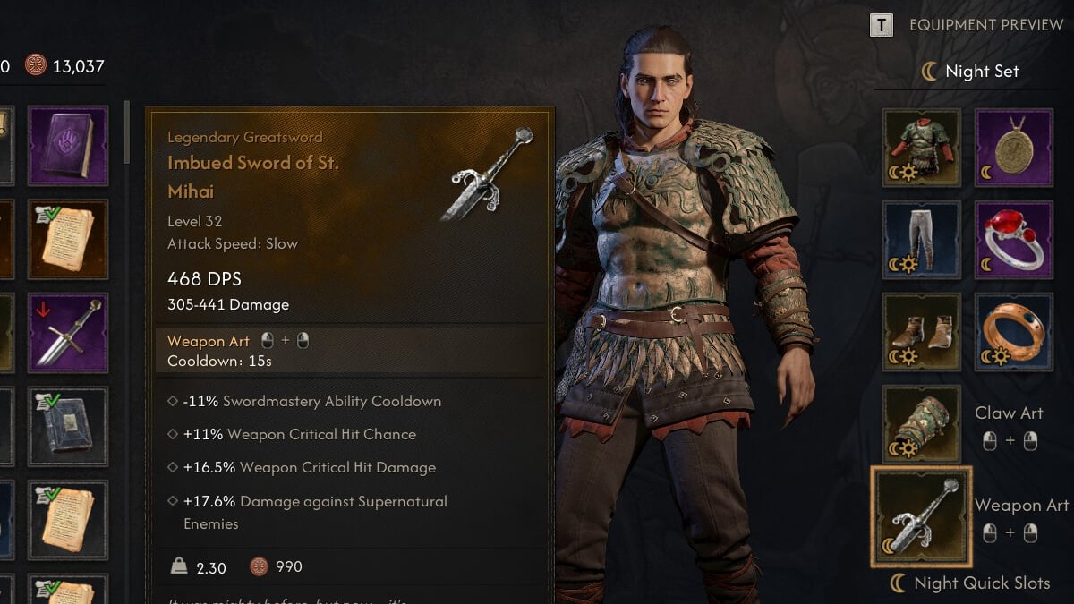 The Best Weapons in The Blood Of Dawnwalker (Legendary Weapons)