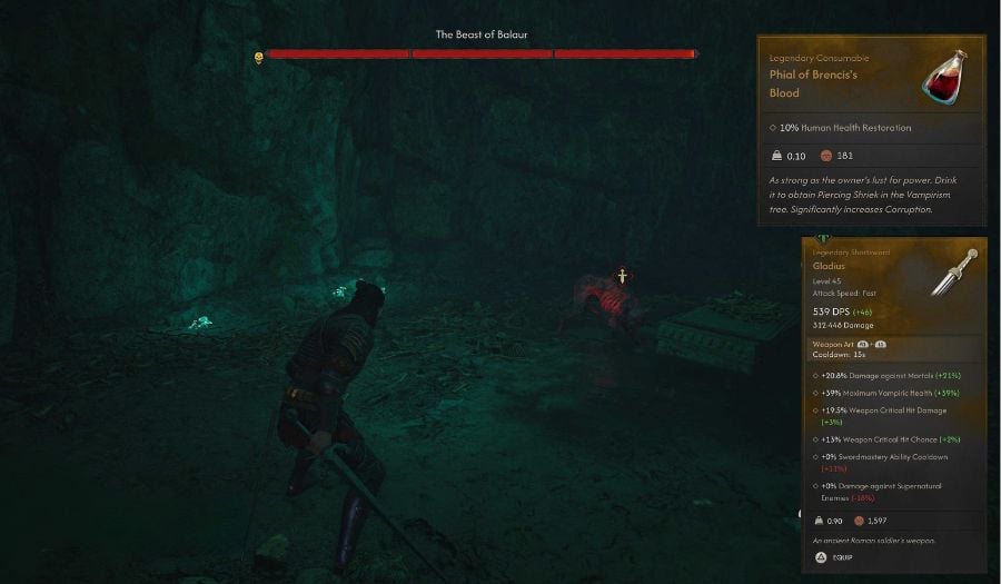 The Blood of Dawnwalker: The Beast of Balaur Walkthrough (Brencis Blood & Gladius Location)