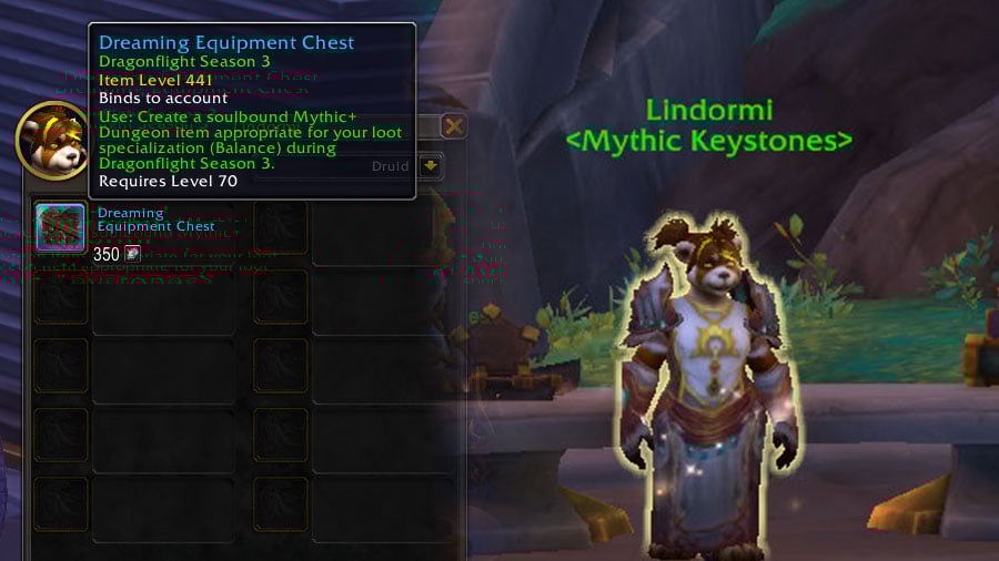 Item Level 441 Veteran Track Catchup Gear from Dreaming Equipment Chests (Season 3)