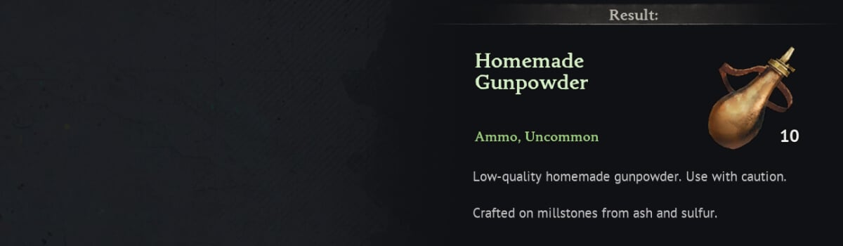 How to Get Gunpowder in Windrose: Crafting Gunpowder At The Millstones