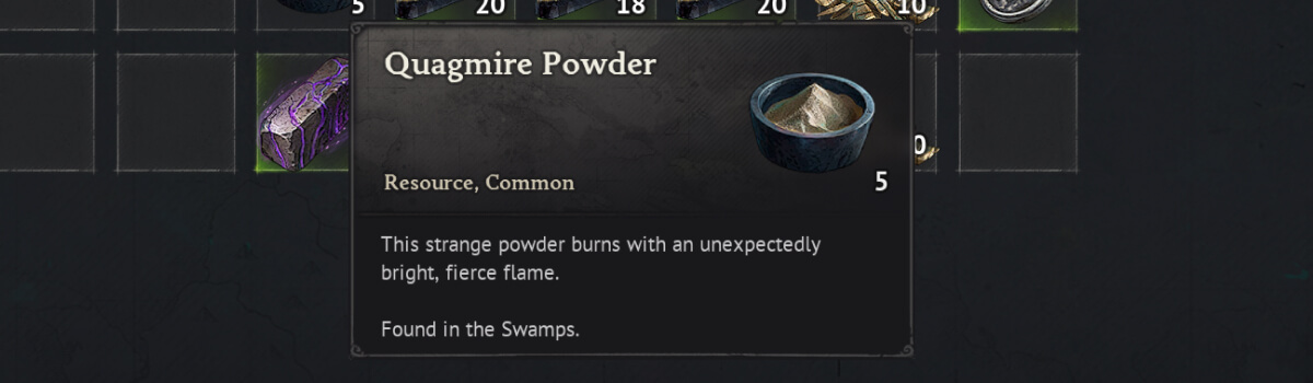 Where To Find Quagmire Powder In Windrose (Best Farming Route)