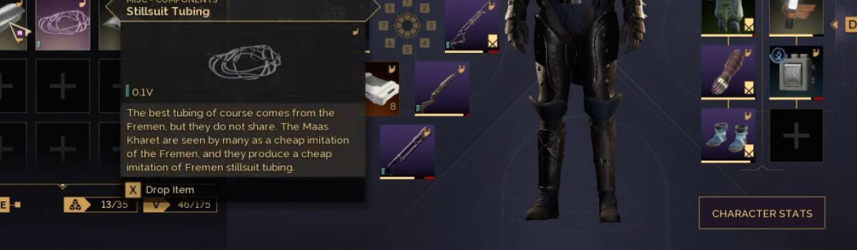 Where to find Sandtrout Leather and Stillsuit Tubing in Dune Awakening