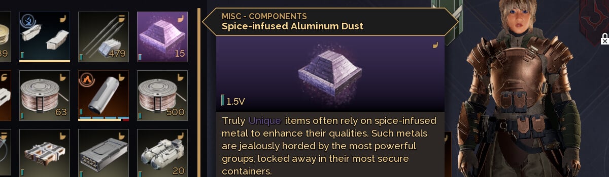 Where to find Spice-infused Aluminum Dust in Dune Awakening