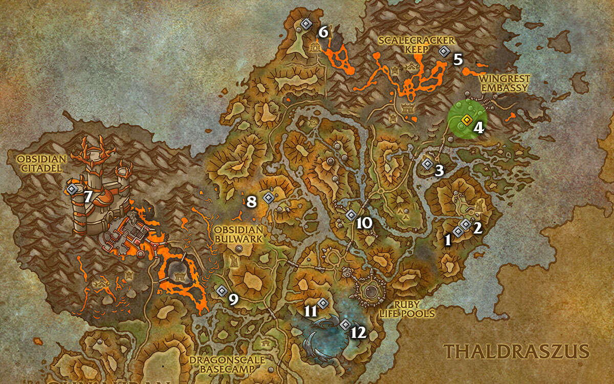 Dragonflight Dragon Riding Glyphs Location Guide