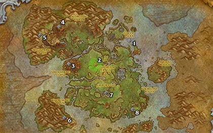 Dreamsurge Basin Glyph Map