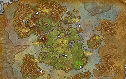 Wakeful Vista Glyph Map