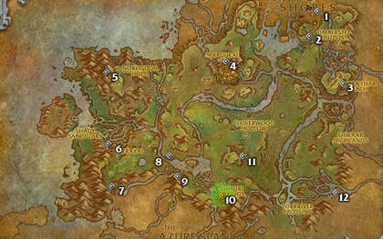 Ohn'iri Springs Glyph Map