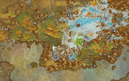 Zelthrak Outpost Glyph Map