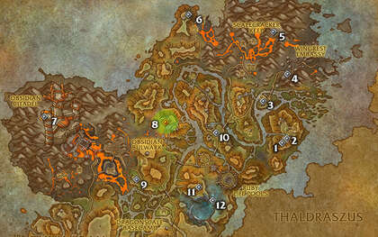 The Overflowing Spring Glyph Map