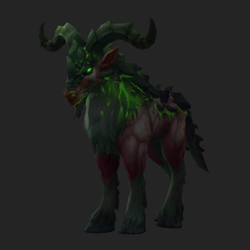 Longhorned Bleakhoof Talbuk Mount
