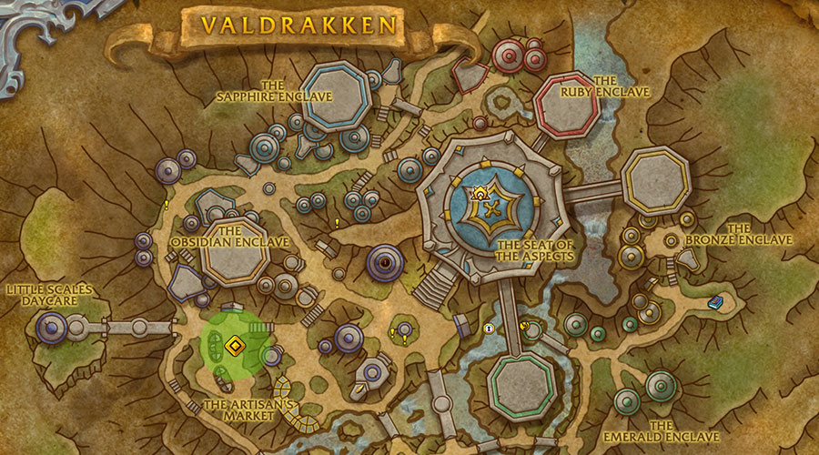 Andoris Vendor Location Map