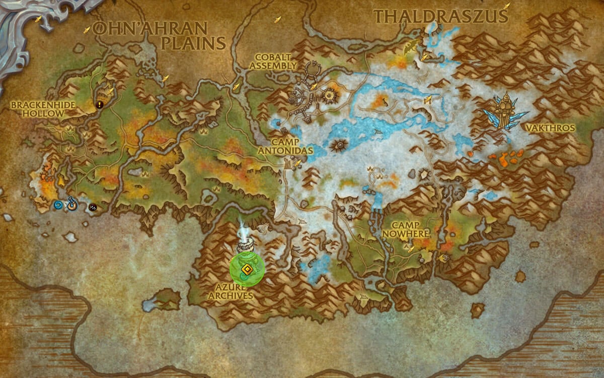 azure dragonflight oathstone map