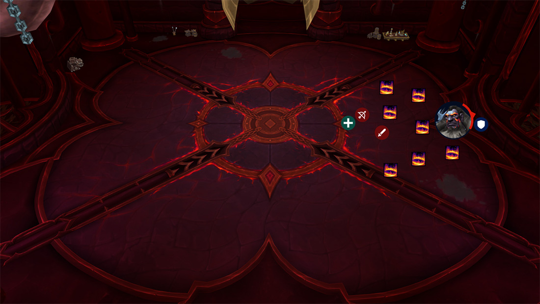 doom flame positioning