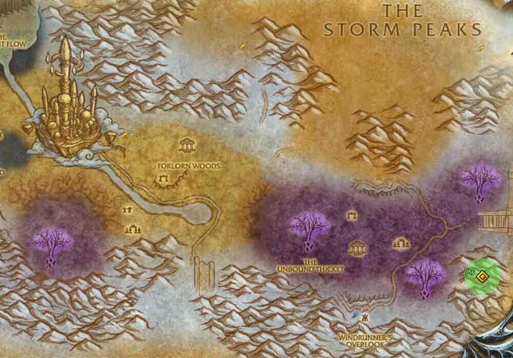 Crystalsong Crisis Location Map