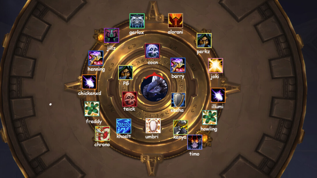 raz mythic pre-shield positions