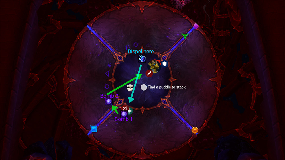 phase 3 dispel + bombs + cosmic realm