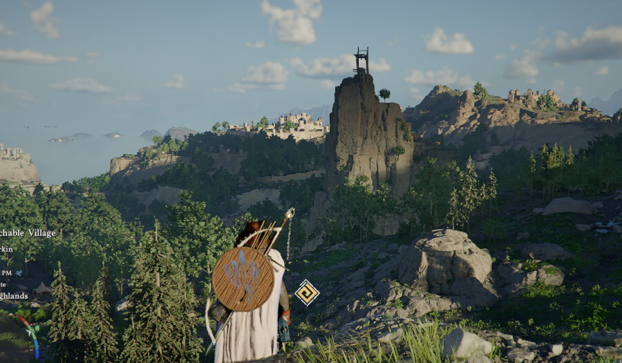 unreachable village gorge