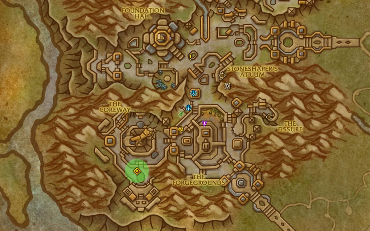 augermu location map