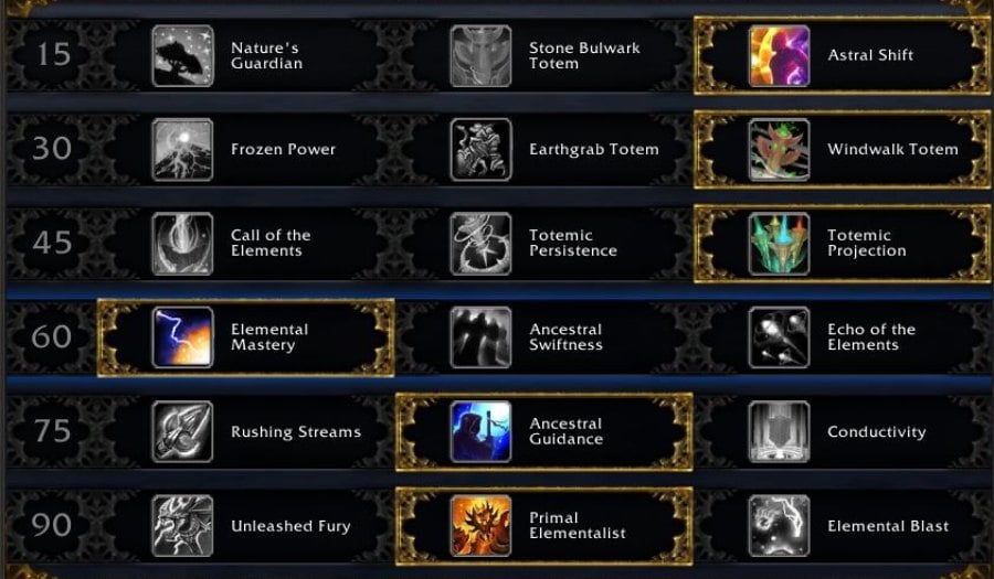 elemental shaman talen dungeon