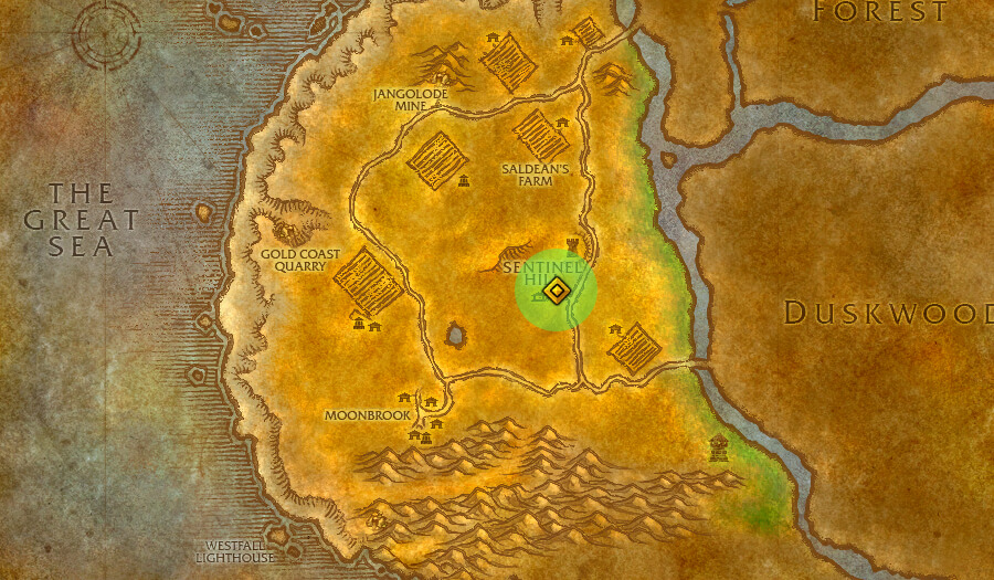 wow forever westfall book one location