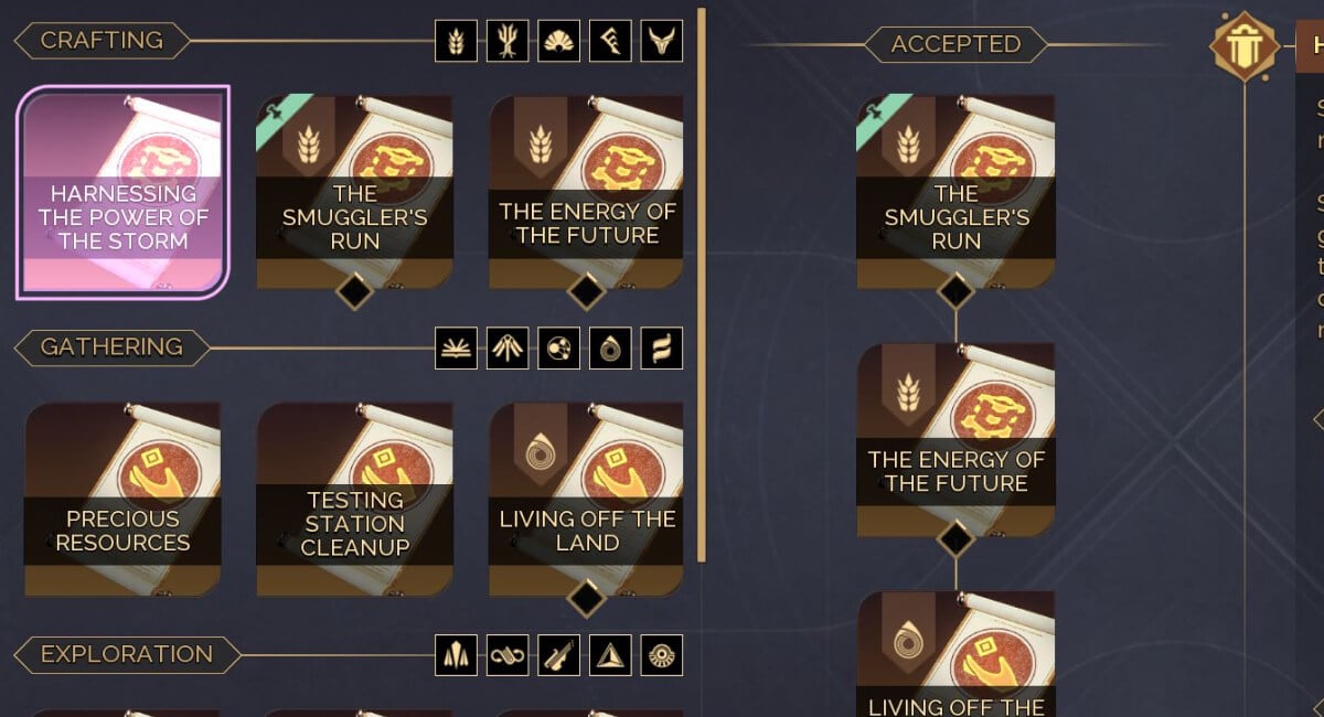 dune awakening specializations landsraad mission categories