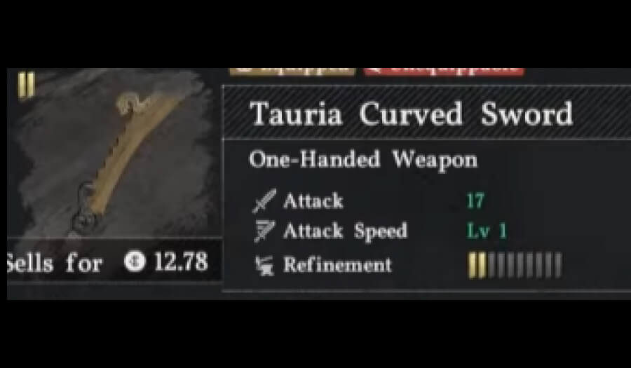tauria curved sword