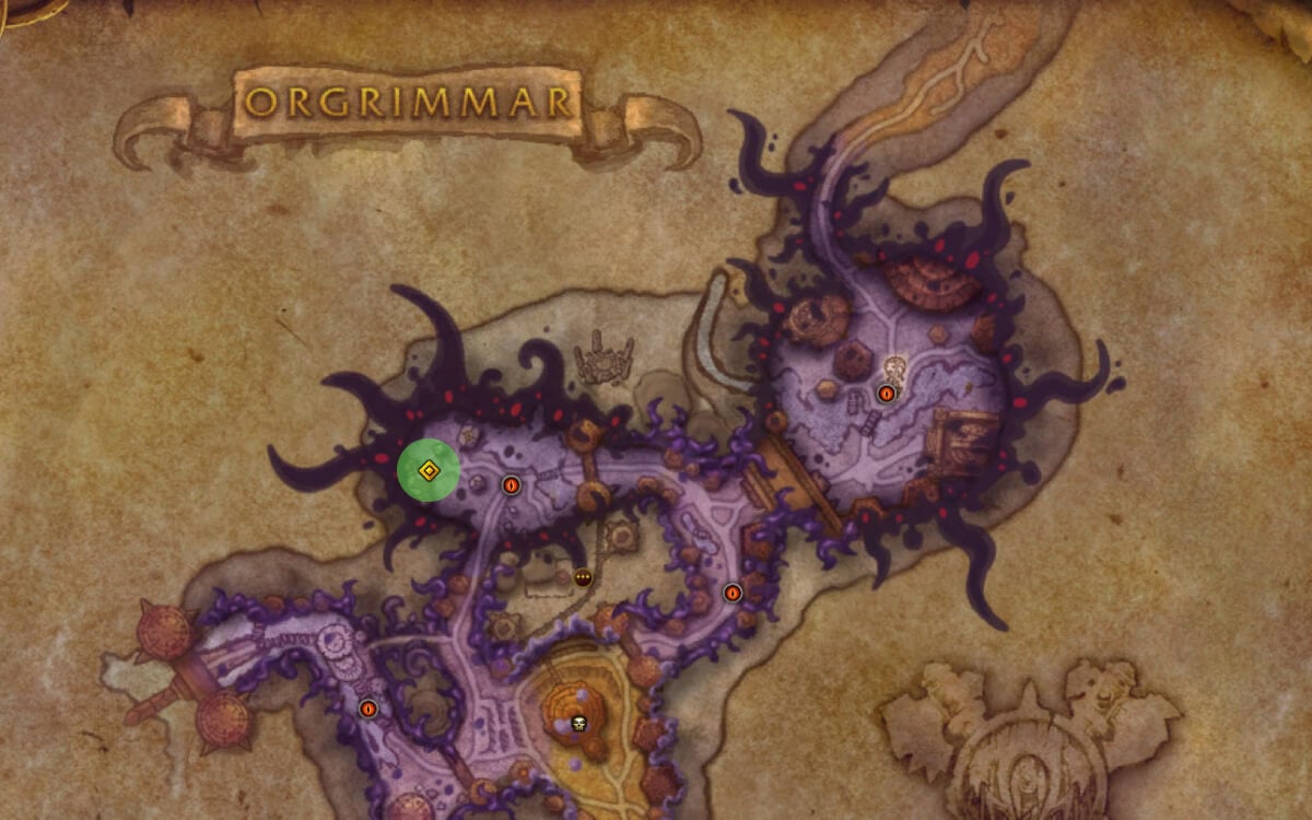 bag of wolf tack location map