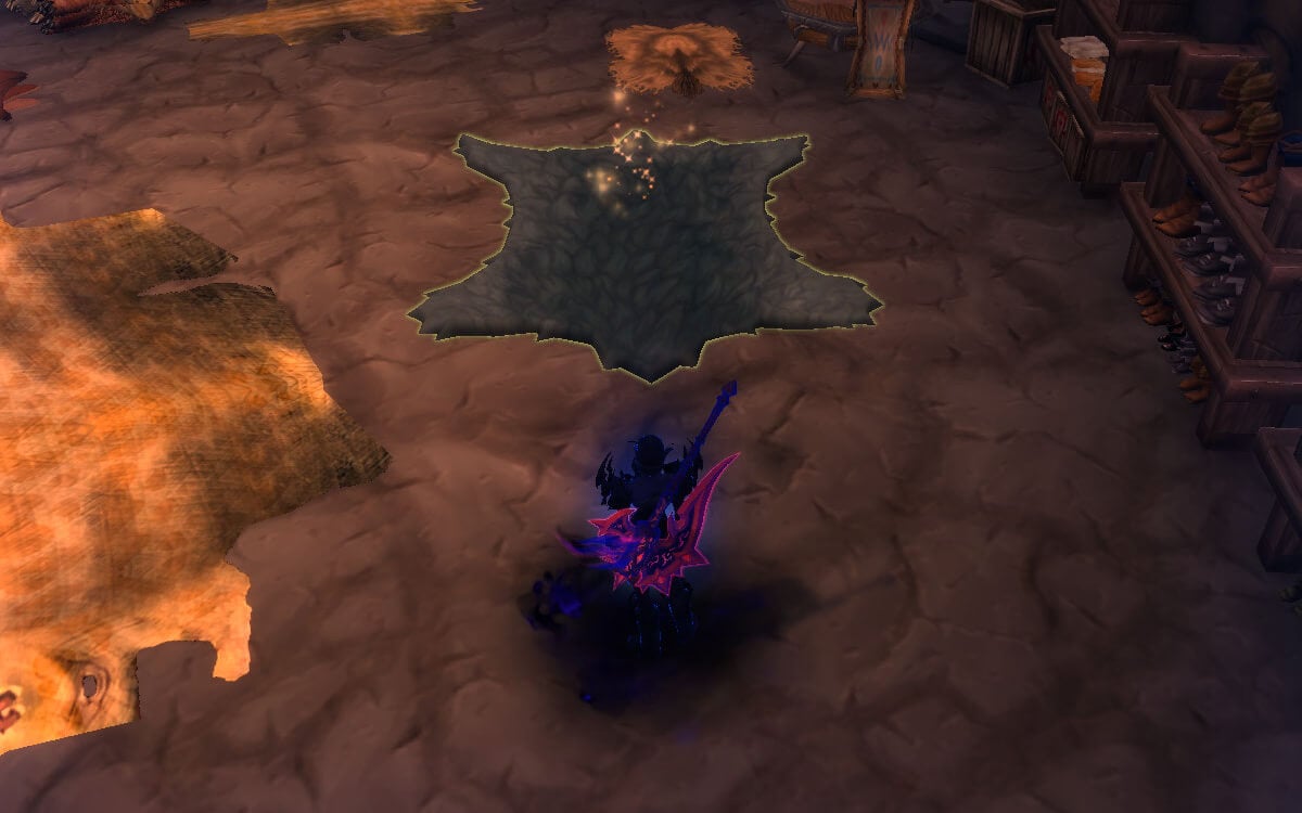 wolf skin rug location map