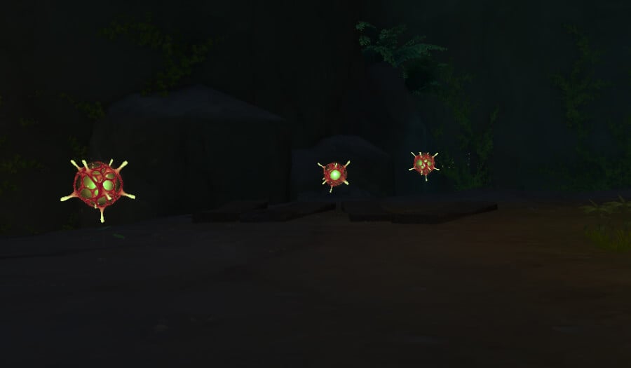 delve explosive spores