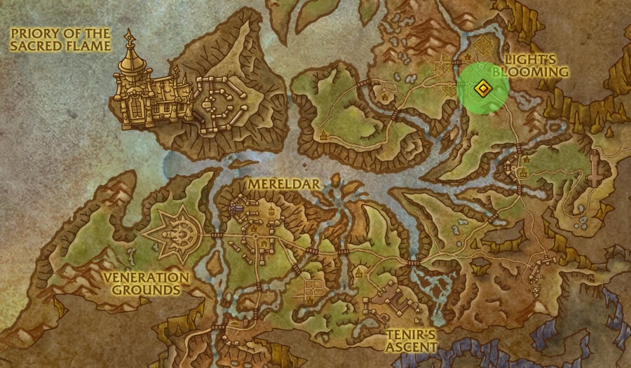 lights blooming location