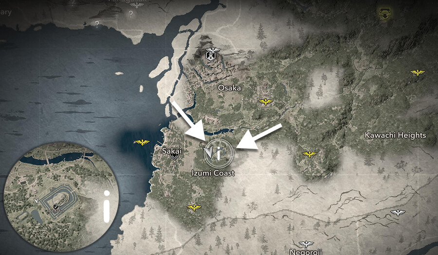 assassins creed shadows old kofun map 1