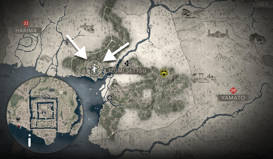 assassins creed shadows acrobatics trophy map 1