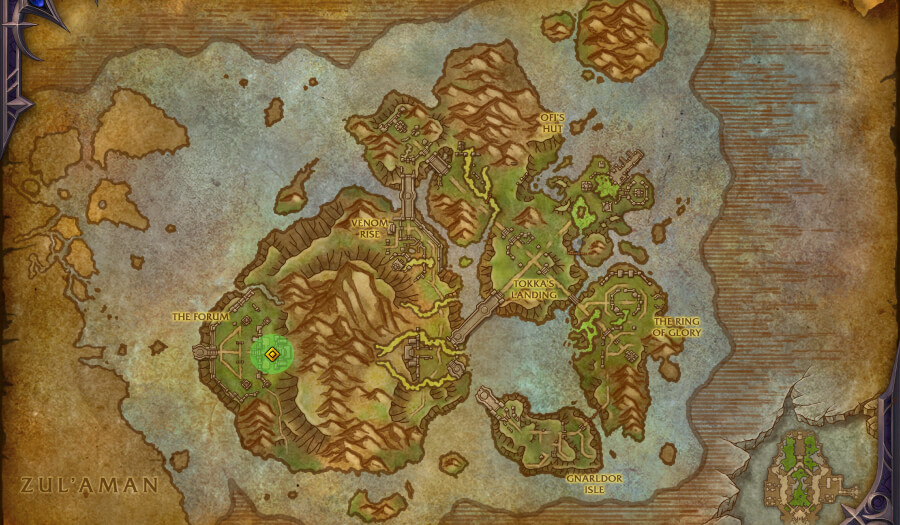 coiled isle vaults of atalutek gate of the western fang entrance map