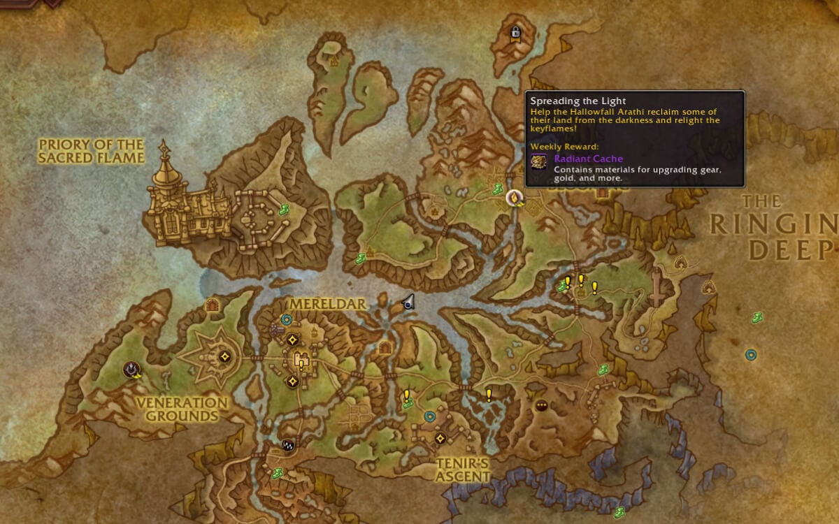 weeekly activities on khaz algar
