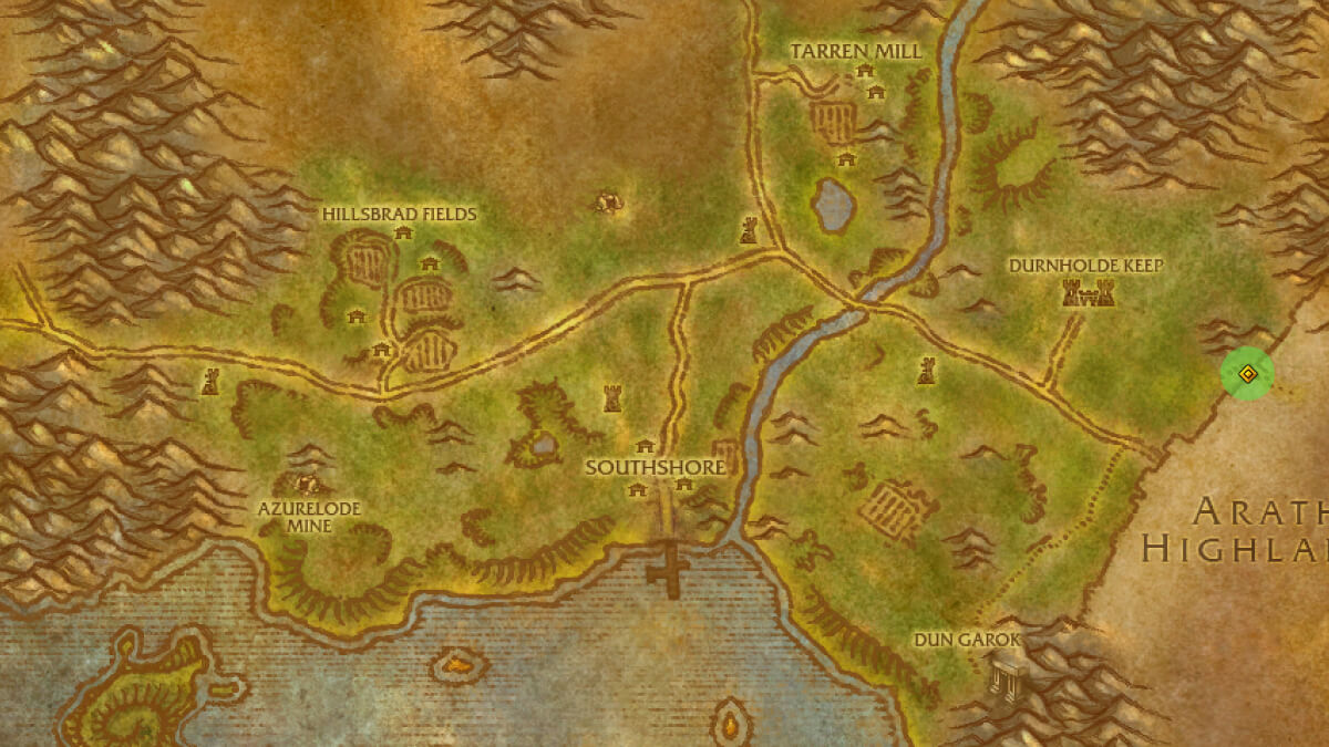 hillsbrad foothills sleepy cozy bag location map