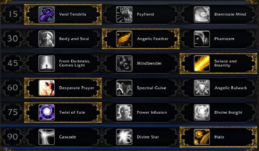 shadow priest talent raid