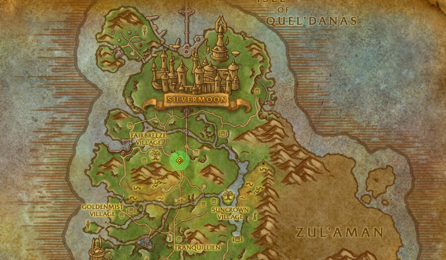 eversong woods glyphs path of dawn