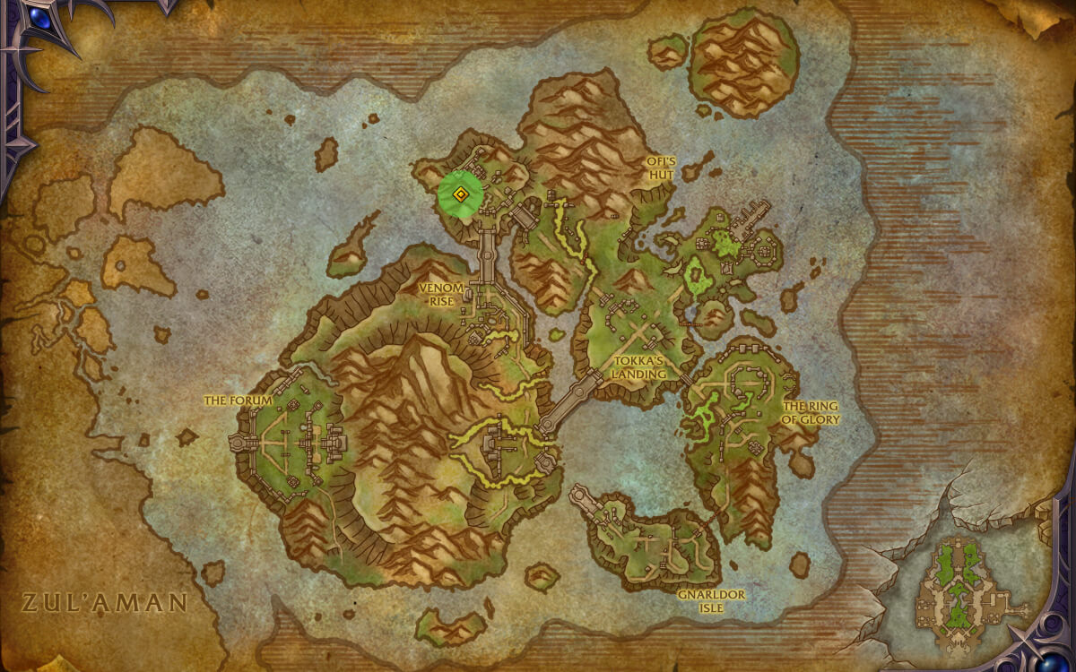 the coiled isle skyriding glyph blistering terrace map location