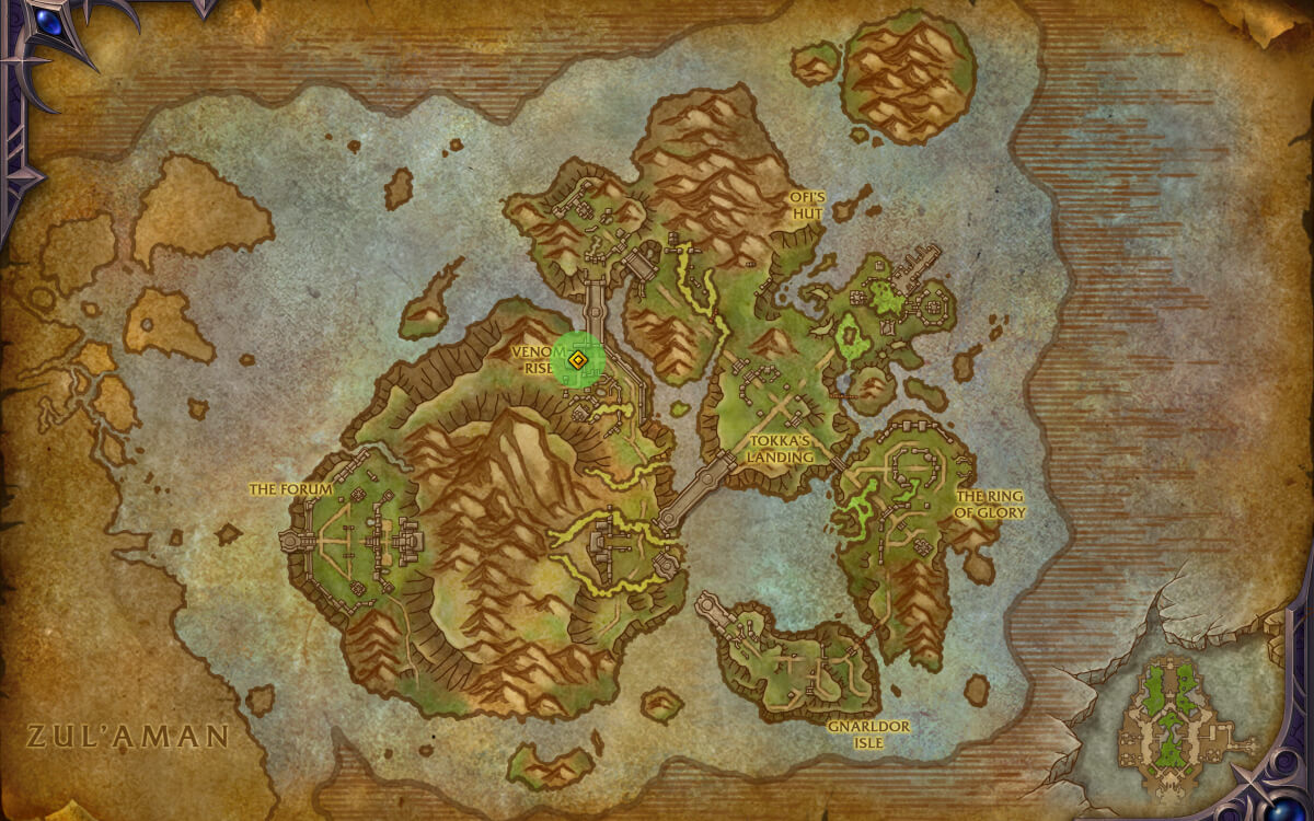 the coiled isle skyriding glyph gate of the serpents eye map location