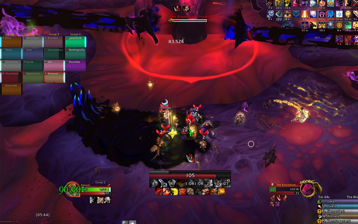 the bloodbound horror laser and tentacles