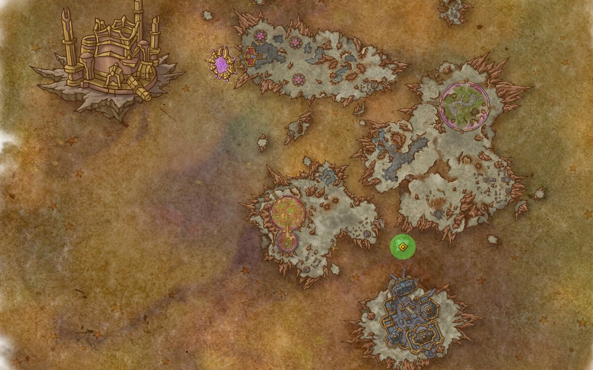 tumbled package location map