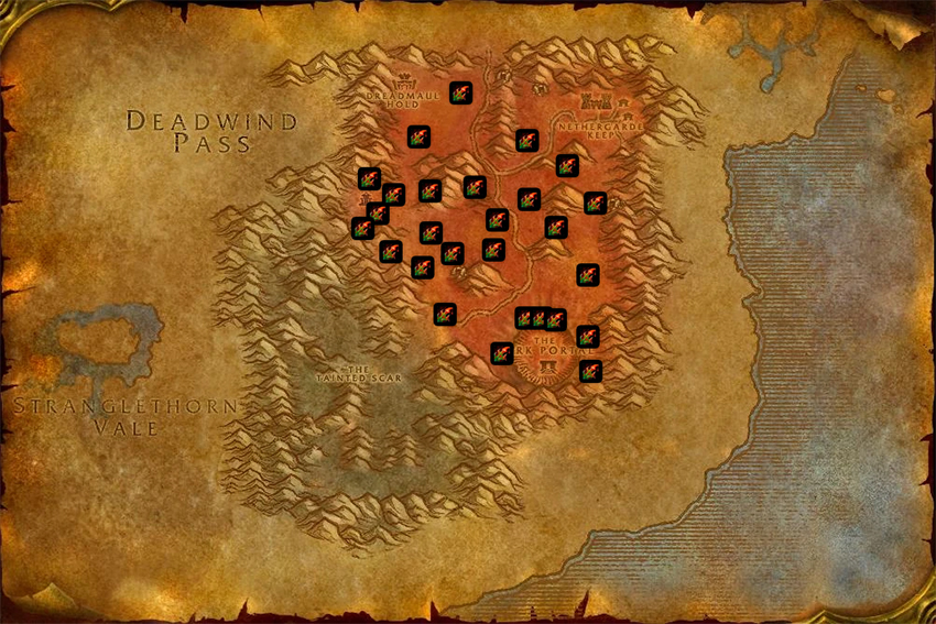 blasted lands gromsblood tbc farm