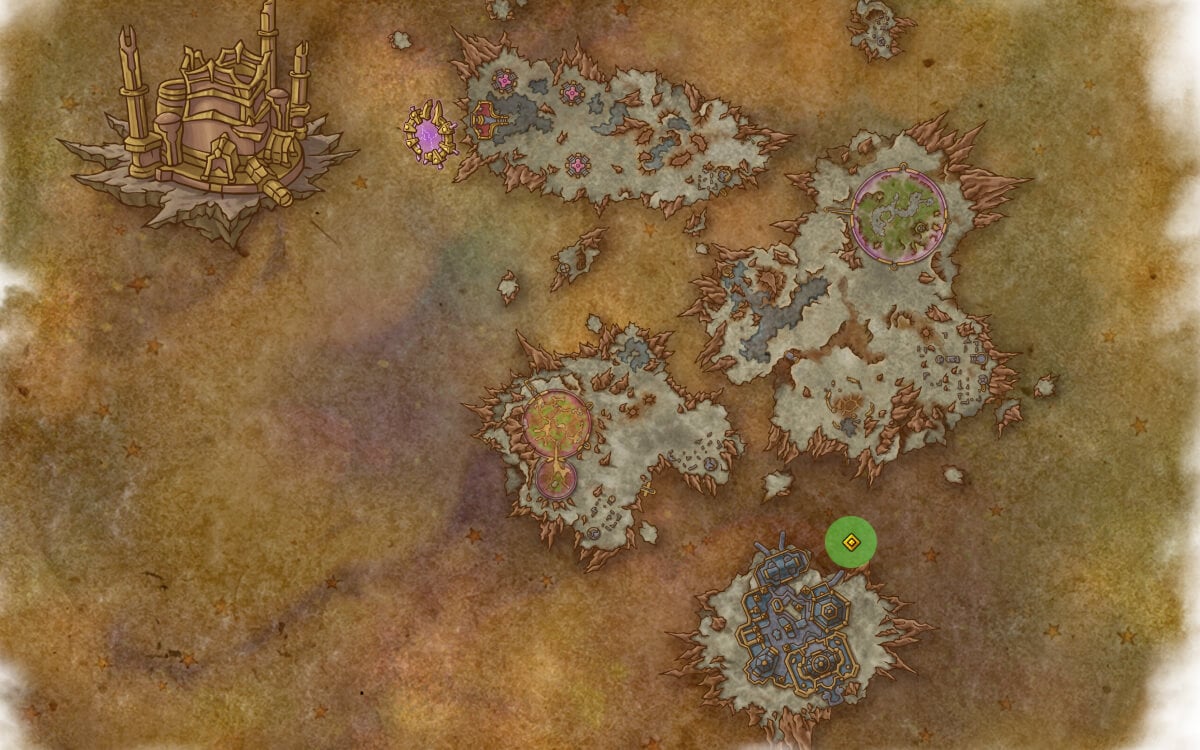 bladed rifle of unfettered momentum map location
