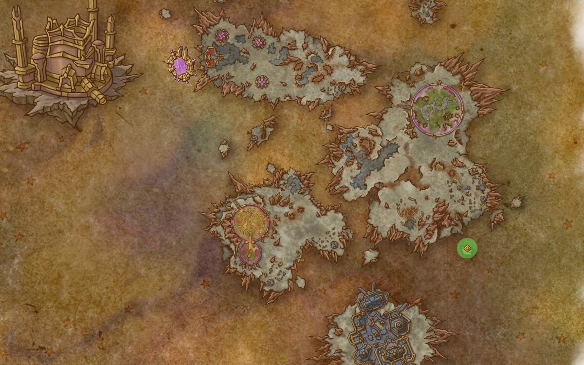 petrified branch of janaa location map